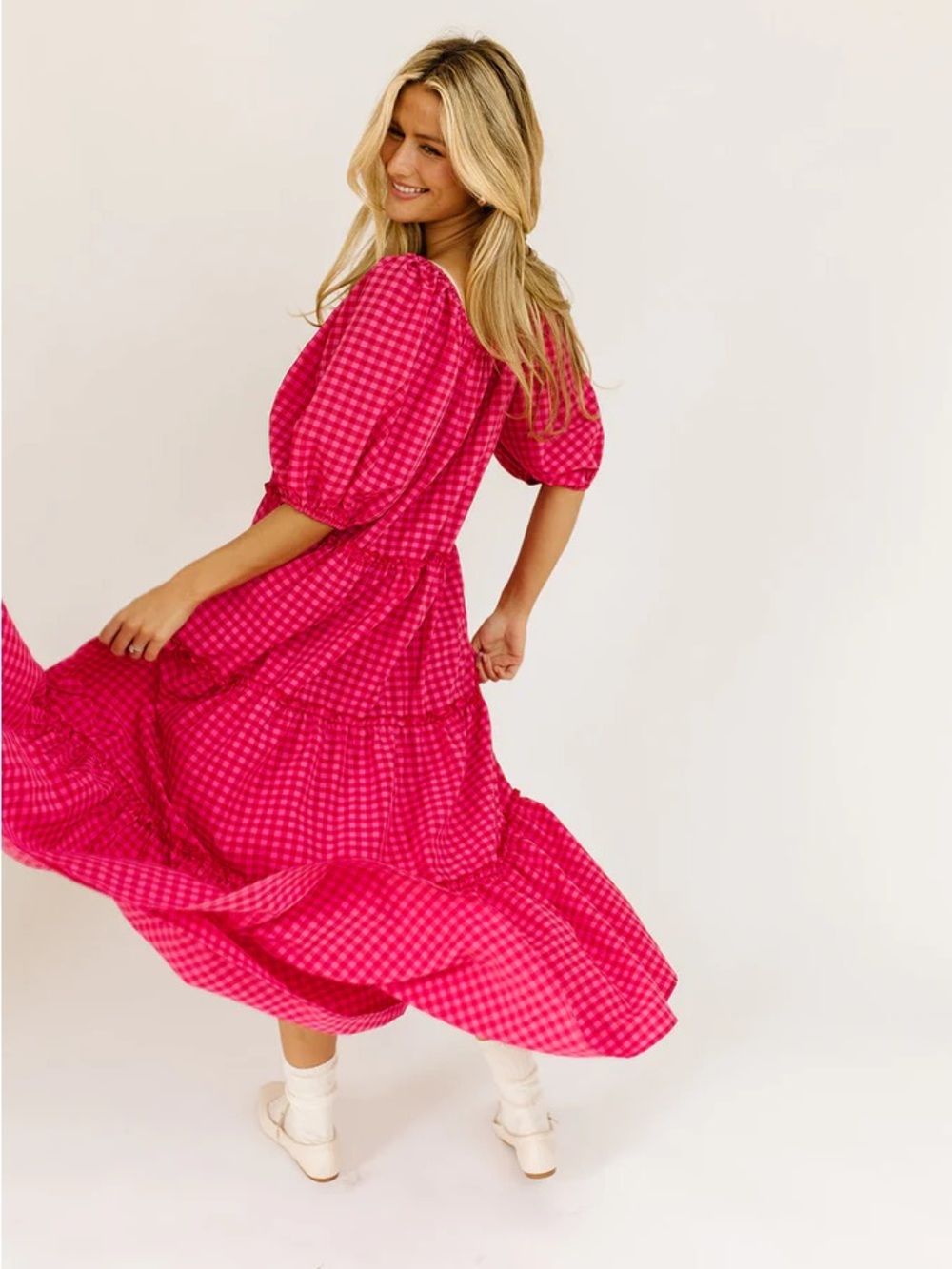 DayMaker Dress PINK GINGHAM *ZOCO EXCLUSIVE* - Picture 9 of 12